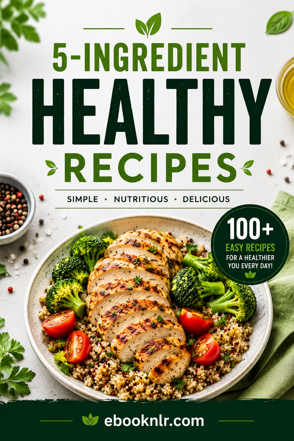 5-Ingredient Healthy Recipes: 100+ Quick, Easy & Delicious Meals for a Healthier Lifestyle